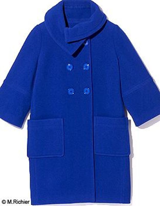manteau bleu